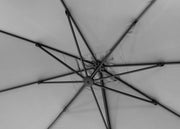 Pacific Lifestyle T2 Challenger Oblong Free Arm, Cantilver Parasol in Light Grey (3.5mx2.6m)