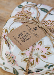 Burford Garden Co. Panettone Tradizionale wrapped in Divya Moss Paper, 500g