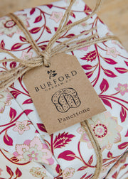 Burford Garden Co. Panettone Tradizionale wrapped in Roja Ruby Paper, 500g