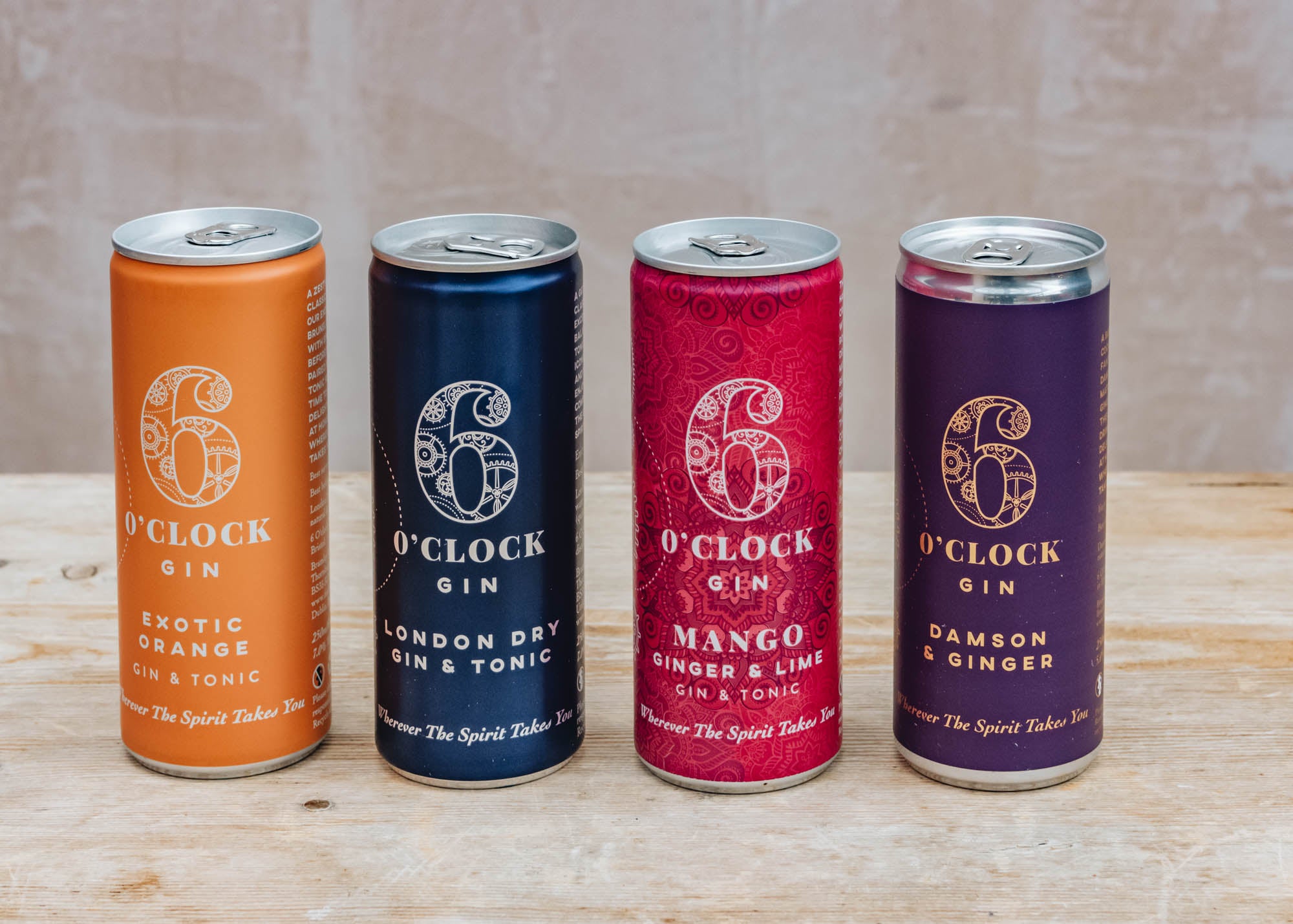 6 O'Clock Gin ‘Ready to Drink’ Selection Burford Garden Co.