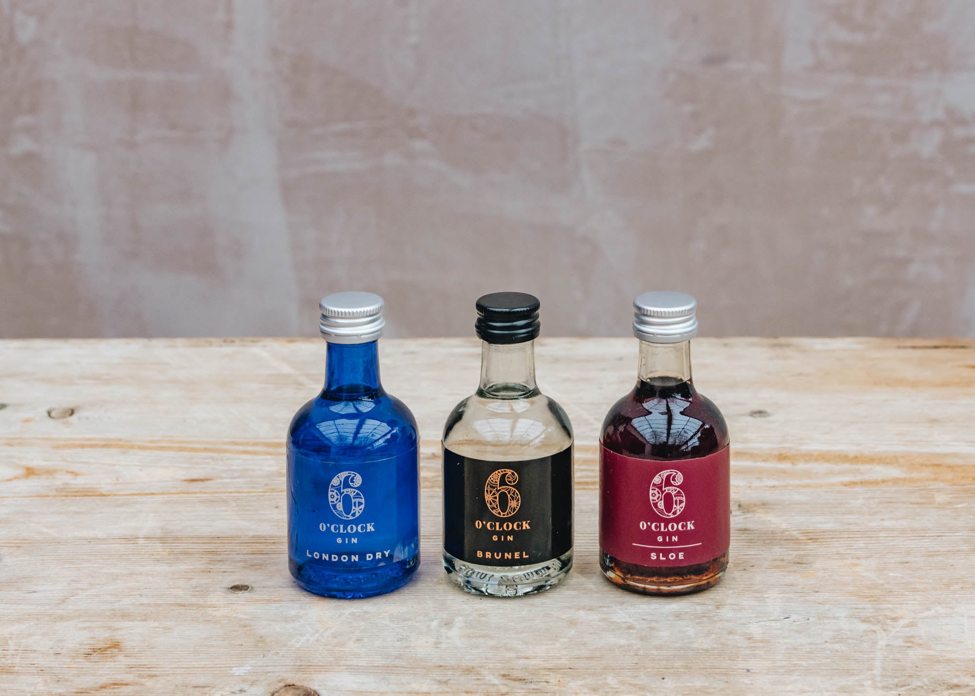 6 O'Clock Gin Trio of Miniatures Burford Garden Co.