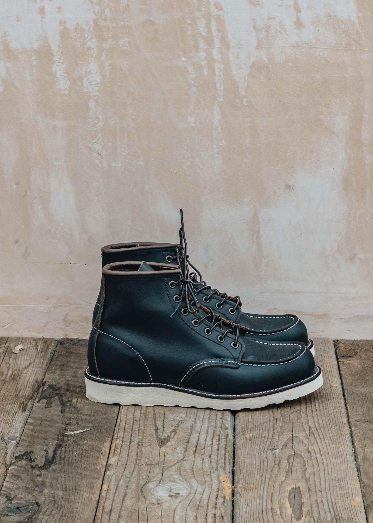 Red Wing 8849 Classic Moc Toe Boots in Black Prairie Burford Garden Co