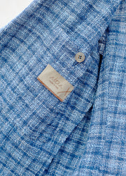 Altea Lightweight Checked Cotton-Blend Blazer - S/M