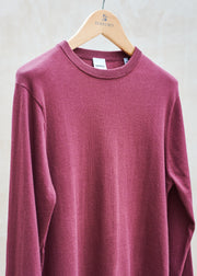 Kenny Ryder Aspesi Cotton/Cashmere Burgundy Crewneck - S