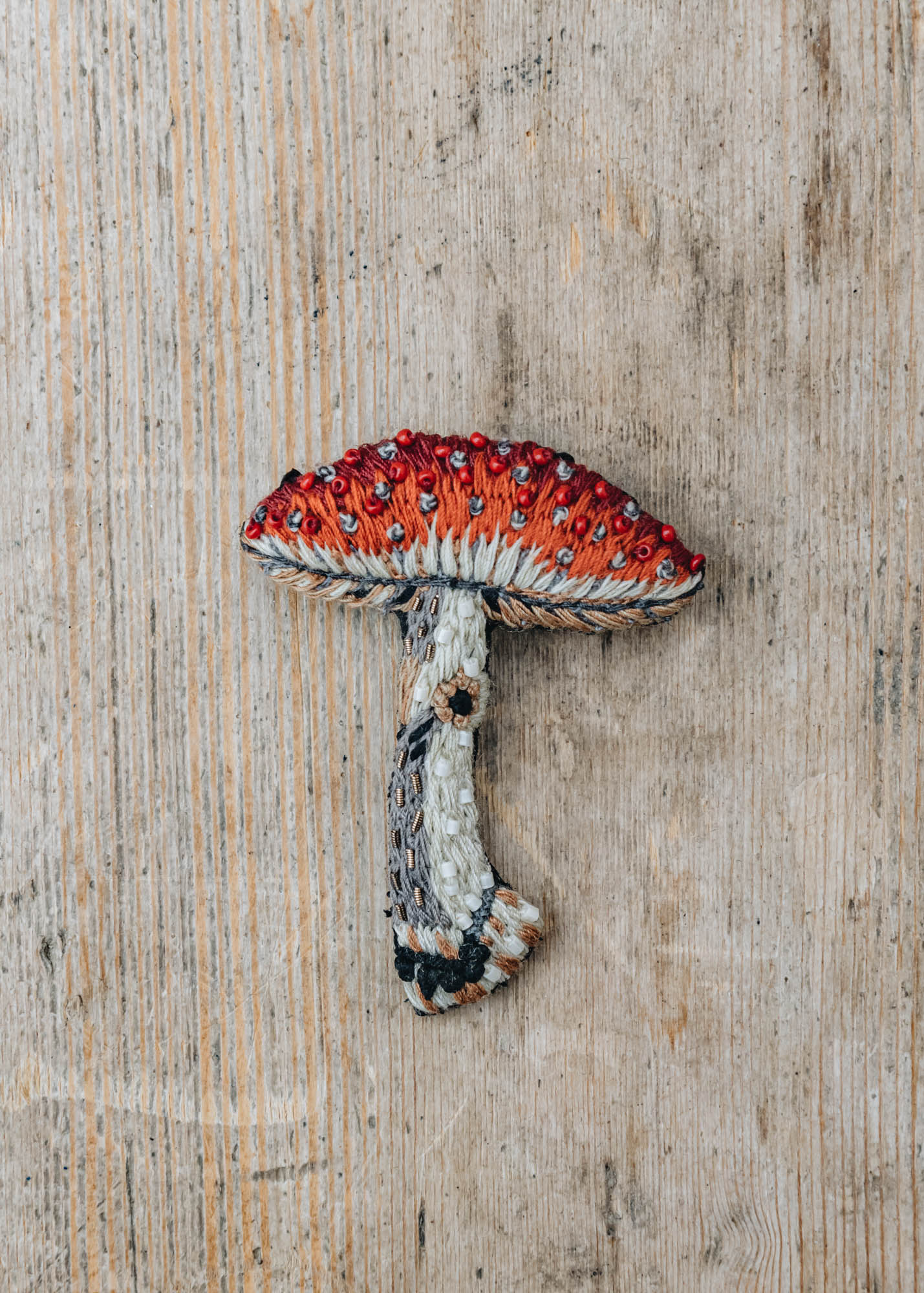 Trovelore Amantita Mushroom Brooch