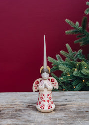 Bungalow Bungalow Angel Marigold Candleholder in Ruby