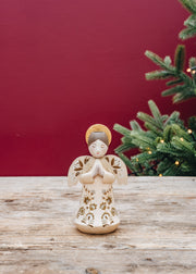 Bungalow Bungalow Angel Marigold Candleholder in Vanilla