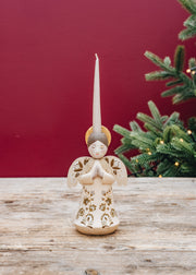 Bungalow Bungalow Angel Marigold Candleholder in Vanilla