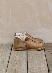 Sanders Women's Annie Slippers in Antique Cognac Gold