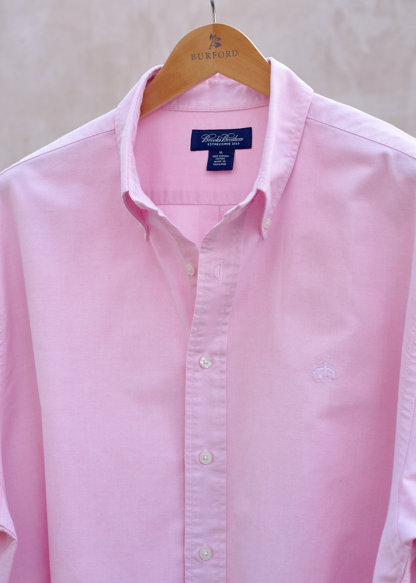 Brooks Brothers Pink Oxford Supima Cotton Buttondown Shirt - XL