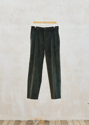 Flower Mountain Bonne Gueule Chunky Green Cord Trousers - 32