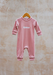 Bob & Blossom Babies' Sister All-in-One in Faded Blush