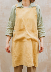 Burford Garden Co. Honey Linen Crossback Apron