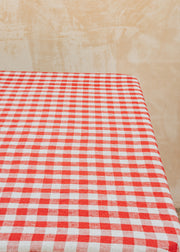 Burford Garden Co. Linen Tablecloth in Red Gingham