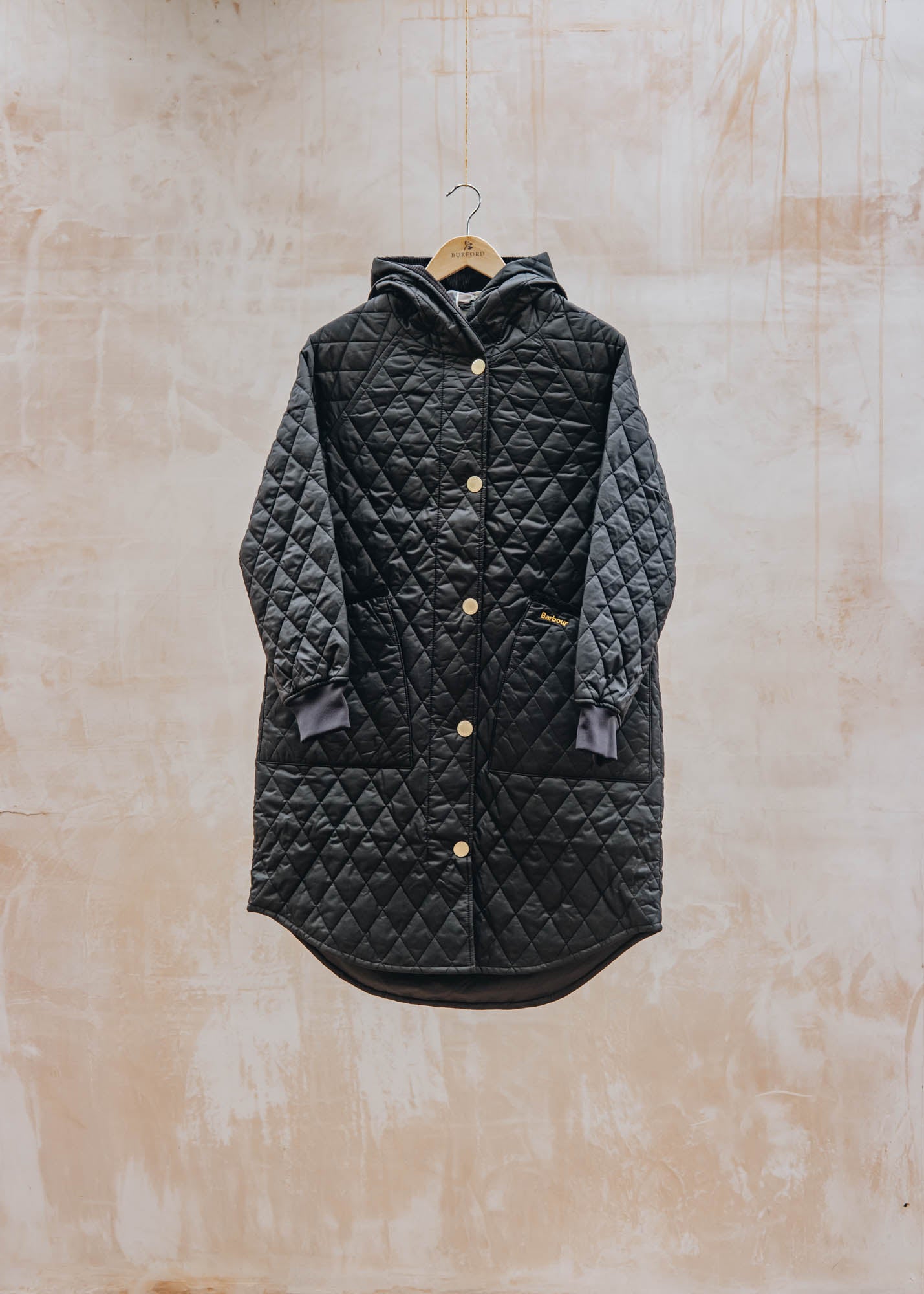 Barbour Hilary Quilted Jacket in Black and Classic – Burford