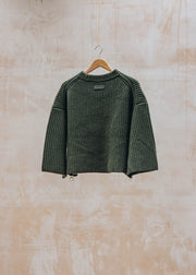 Barbour Lilian Knitted Jumper in Olive