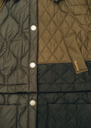 Barbour Lilian Quilted Jacket in Fern Leaf, Sage and Natural