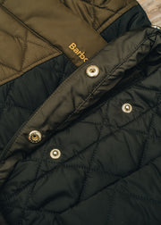 Barbour Lilian Quilted Jacket in Fern Leaf, Sage and Natural