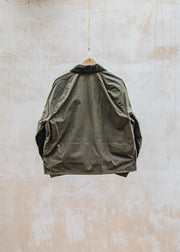 Barbour Oversized Transport Wax Jacket in Beech