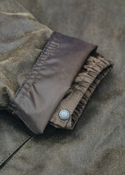 Barbour Oversized Transport Wax Jacket in Beech