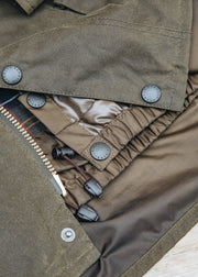 Barbour Oversized Transport Wax Jacket in Beech