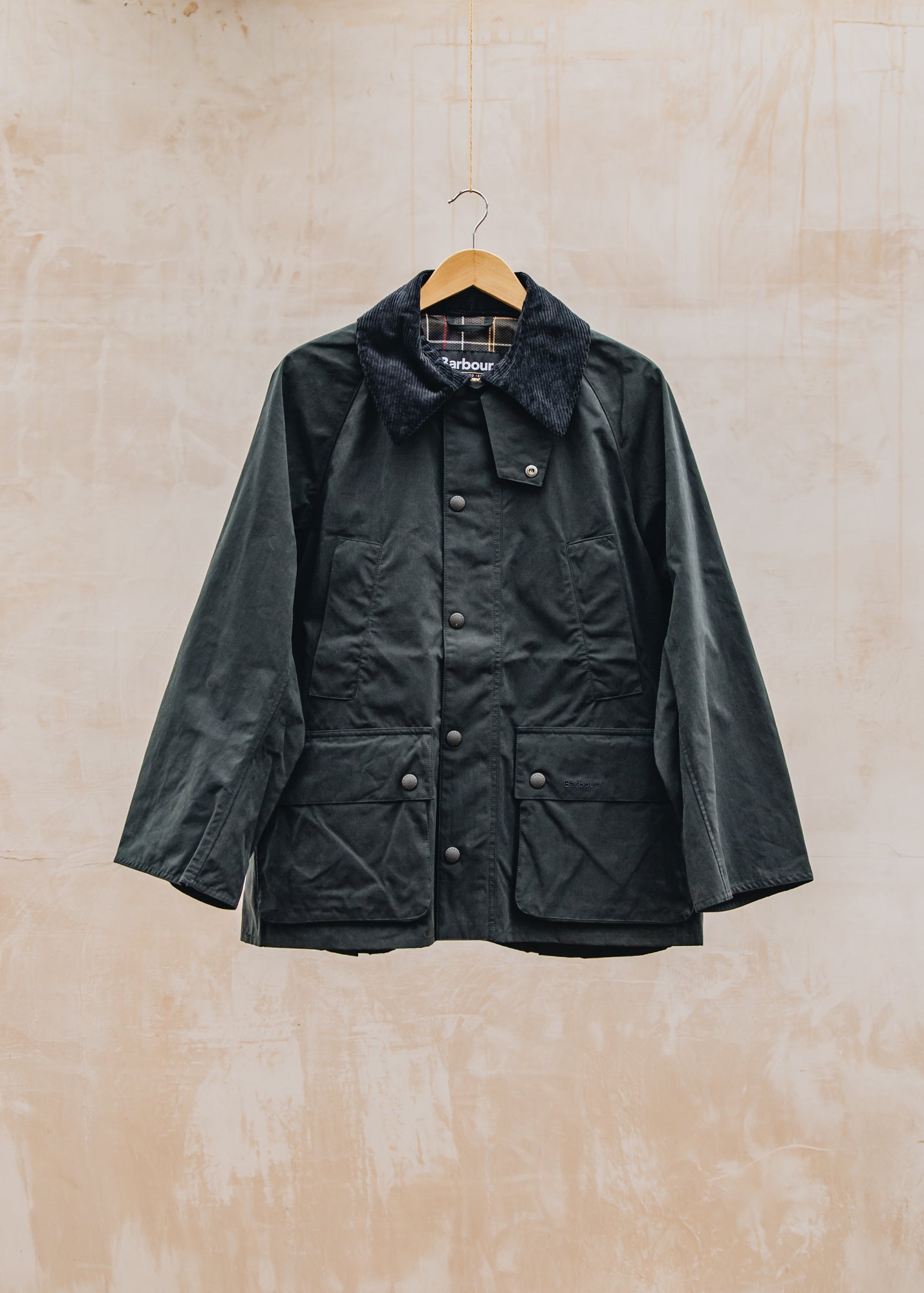 バブアー（BEDALE） Peached Oversized Bedale Casual Jacket in Navy – Burford Garden Co.