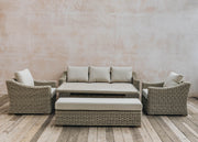 Bramblecrest Bramblecrest for Burford Garden Co. Barley Three Seater Sofa Set