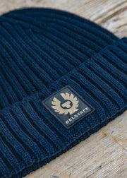 Belstaff Watch Beanie Hat in Dark Navy