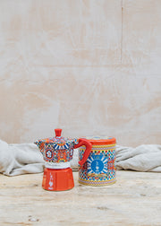Bialetti Dolce and Gabbana Sicilian Cart Moka Red Gift Set