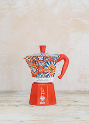 Bialetti Dolce and Gabbana Sicilian Cart Moka Express Red, six cup