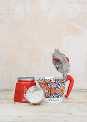 Bialetti Dolce and Gabbana Sicilian Cart Moka Express Red, six cup