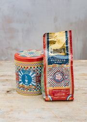 Bialetti Moka Ground Coffee in Dolce & Gabbana Sicilian Cart Tin, 250g