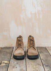 Birkenstock Men's Highwood Lace Up Boots in Dark Tea Suede
