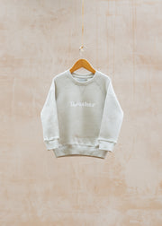 Le Toy Van Children's Brother Sweatshirt in Pebble Grey