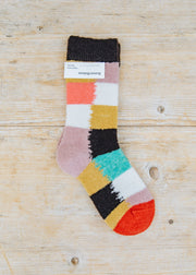 Eribé Carreaux Mousse Thick Socks