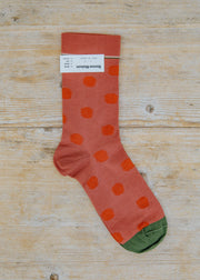 Bonne Maison Fane Pois Rouge Dress Socks
