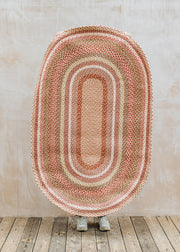 The Braided Rug Co. Coral Oval Rug