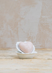 Branche D'Olive Heart Shaped Soap and Dish in Rose