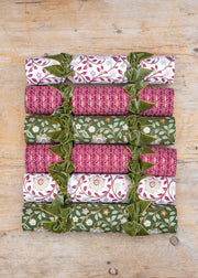 Burford Garden Co. Luxury Christmas Crackers with Green Ribbon