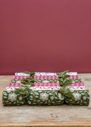 Burford Garden Co. Luxury Christmas Crackers with Green Ribbon
