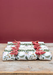 Burford Garden Co. Luxury Christmas Crackers with Red Ribbon