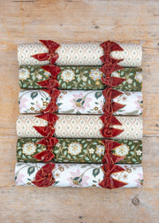 Burford Garden Co. Luxury Christmas Crackers with Red Ribbon