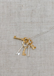 Alex Monroe Bunch of Keys Necklace