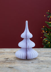 Bungalow Paper Spruce Tree in Frost White, 24cm