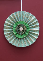 Bungalow Samira Paper Rosette in Artichoke, 26cm