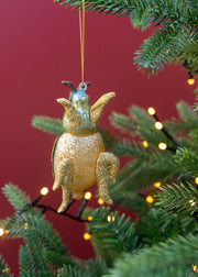 Bungalow Scarab Ornament in Green