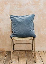 Libeco Velvet China Blue Cushion