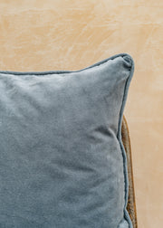 Bungalow Velvet China Blue Cushion