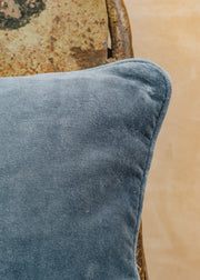 Bungalow Velvet China Blue Long Cushion