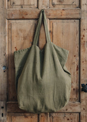 Baltic Flax Burford Martini Olive Linen Bag